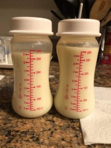18 oz of pumped breast milk 